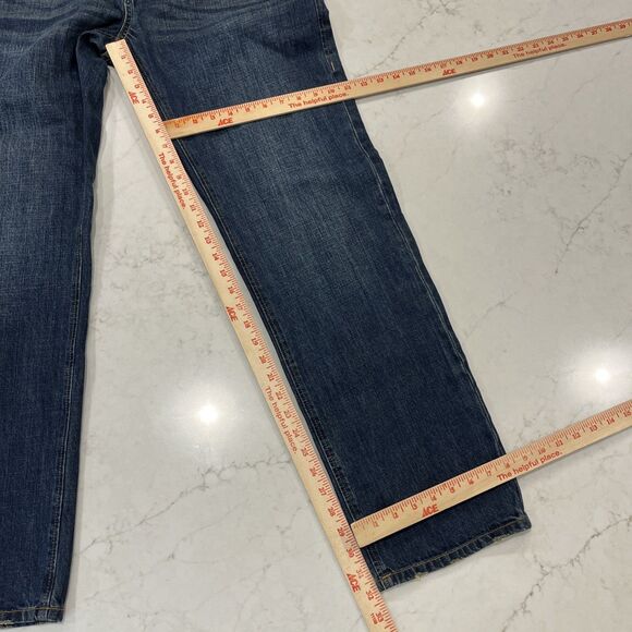 Carbon 2 Cobalt C2C Elemental Jeans Mens 36x32 Blue Button Fly Slight Taper Leg - Picture 3 of 11